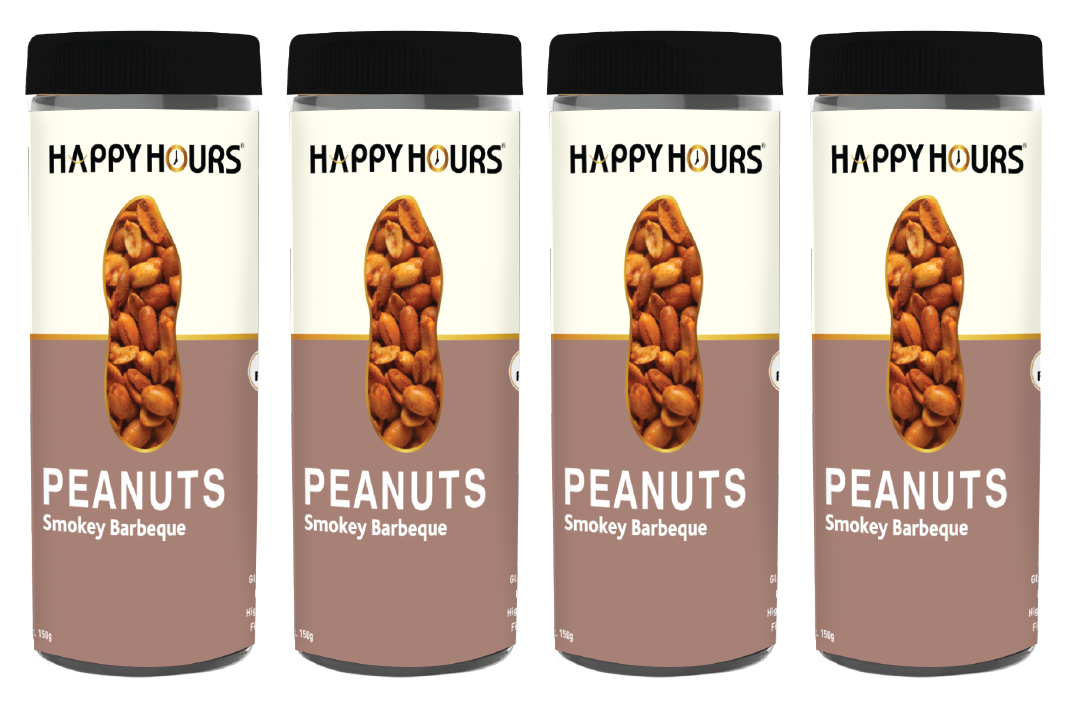 Smokey BBQ Peanuts - Pack of 4