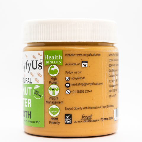 HealthyfyUs All Natural Smooth Peanut Butter (Creamy Peanut Butter)