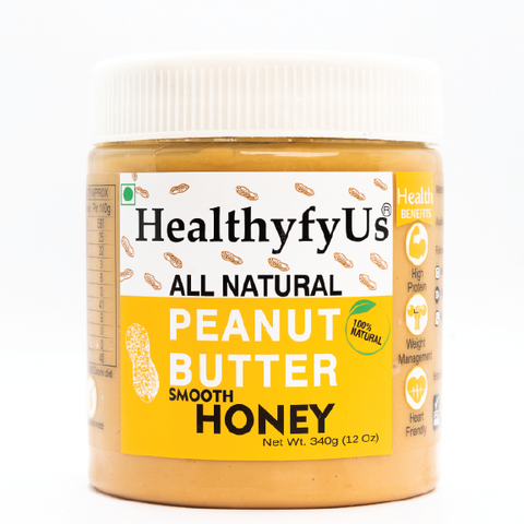 HealthyfyUs All Natural Honey Smooth Peanut Butter