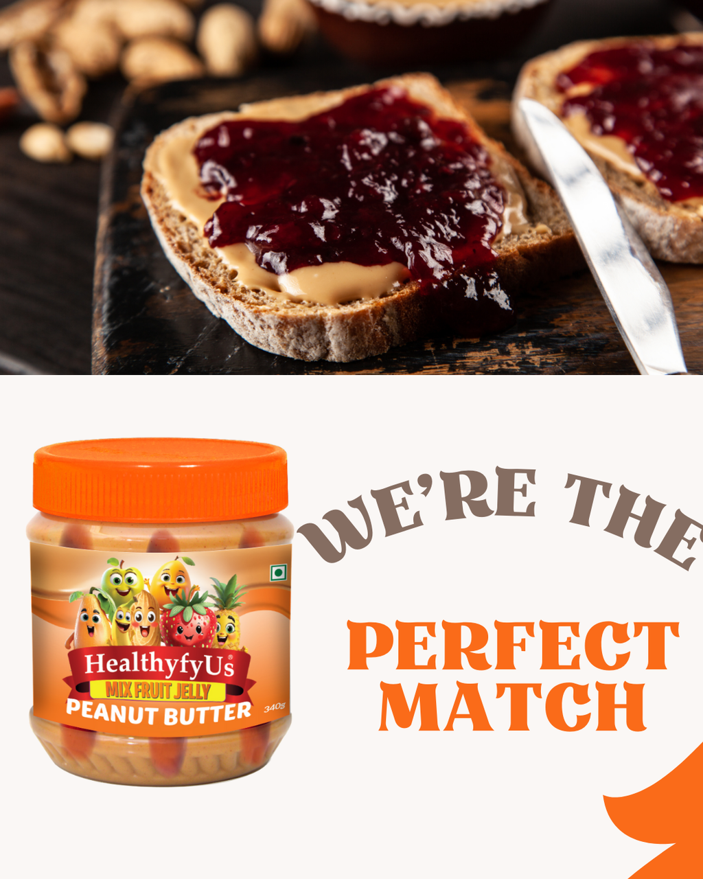 Peanut Butter with Mixed Fruit Jelly