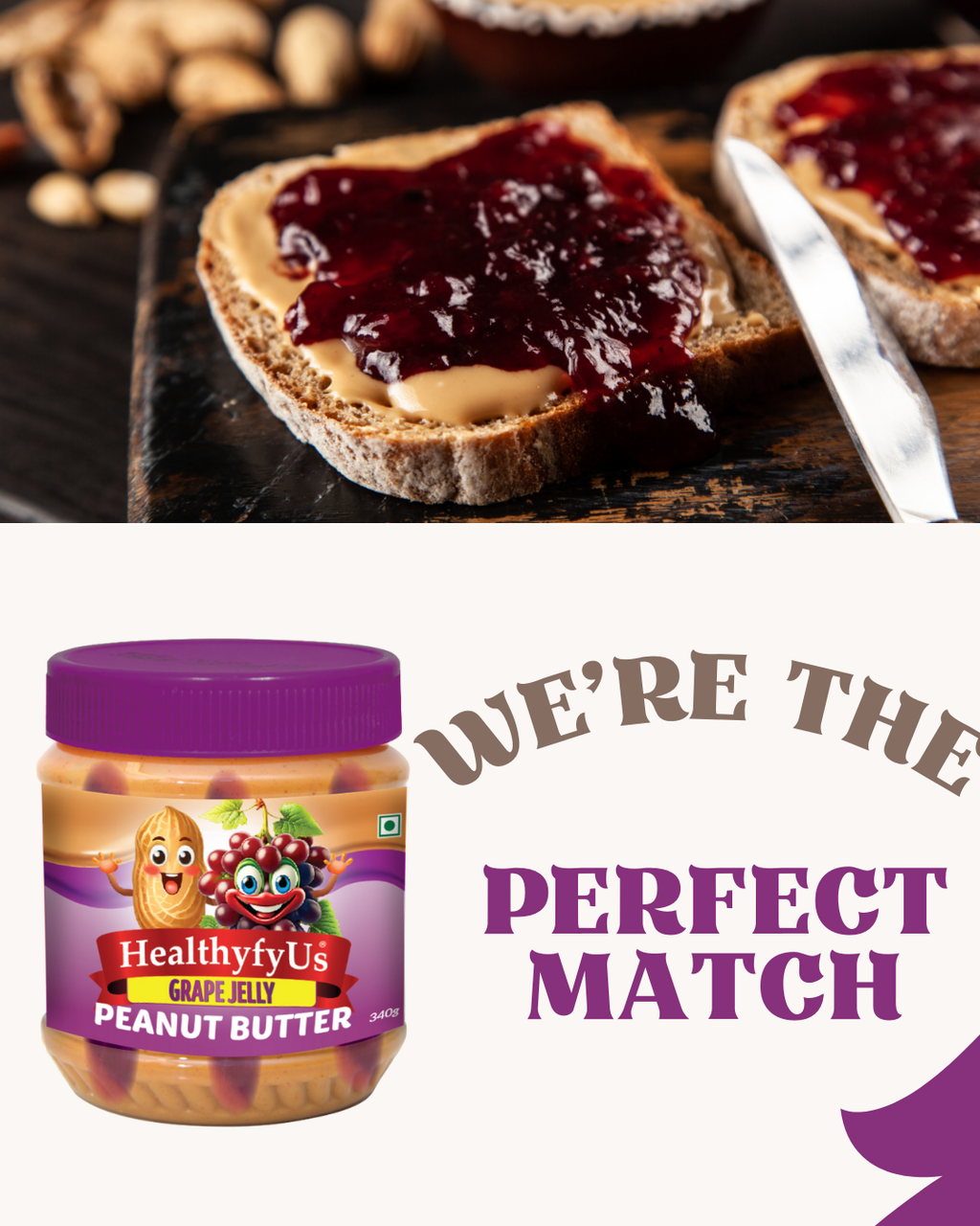 Peanut Butter with Grape Jelly