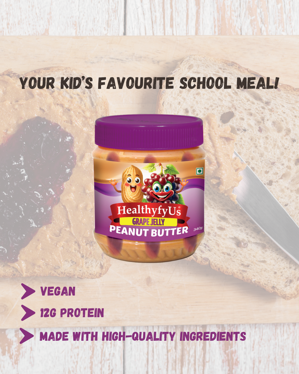 Peanut Butter with Grape Jelly
