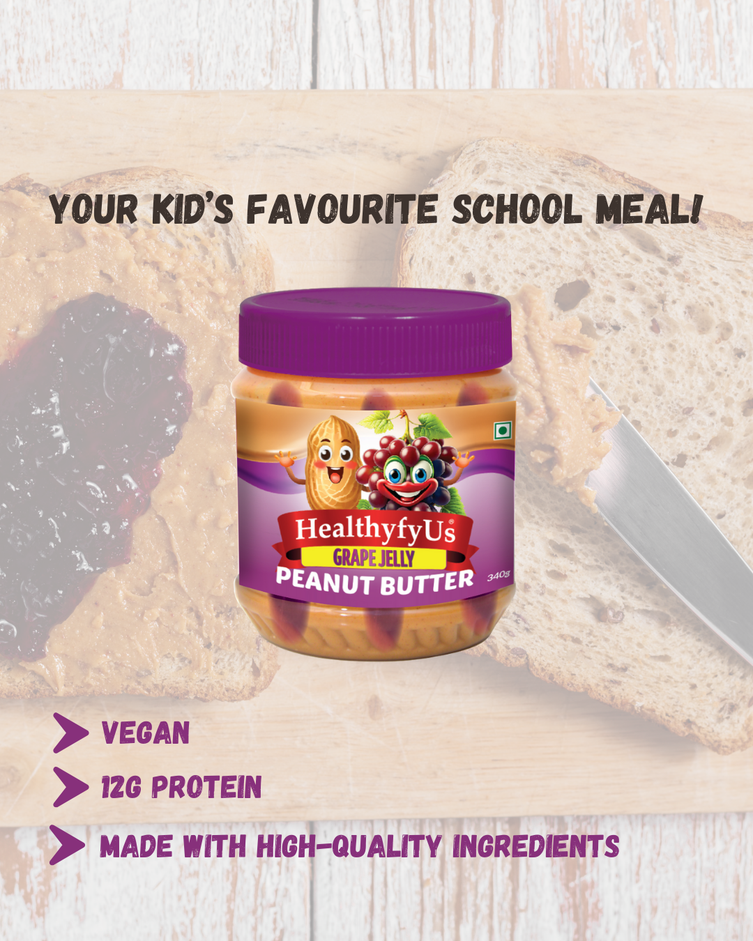 Peanut Butter with Grape Jelly