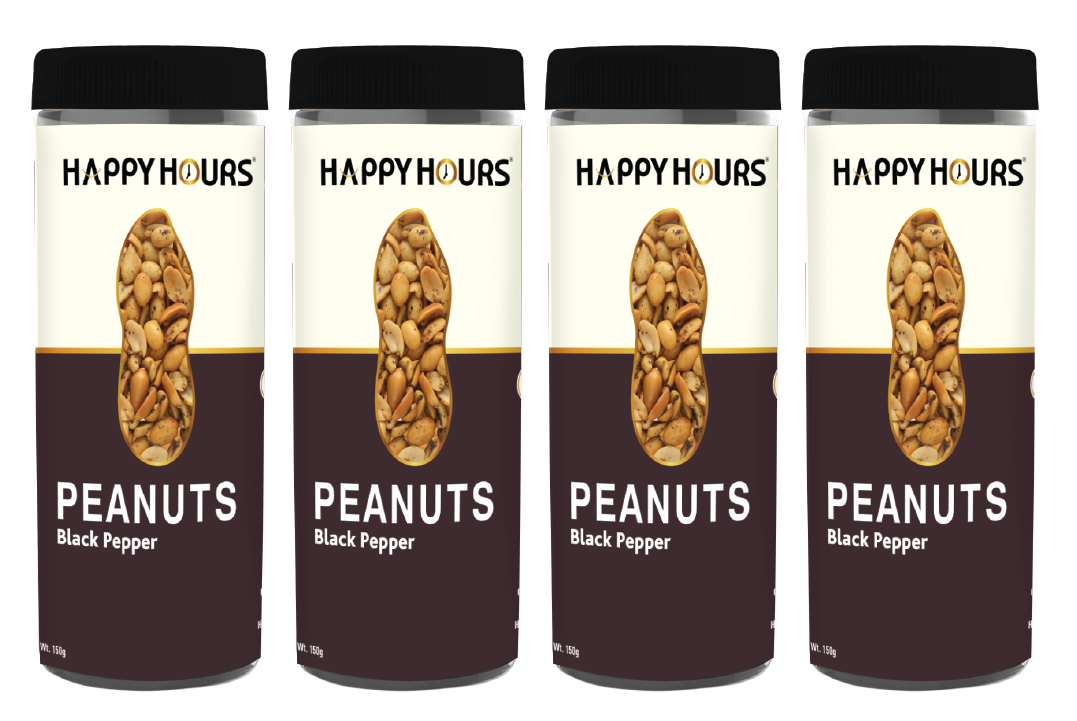 Black Pepper Peanuts - Pack of 4