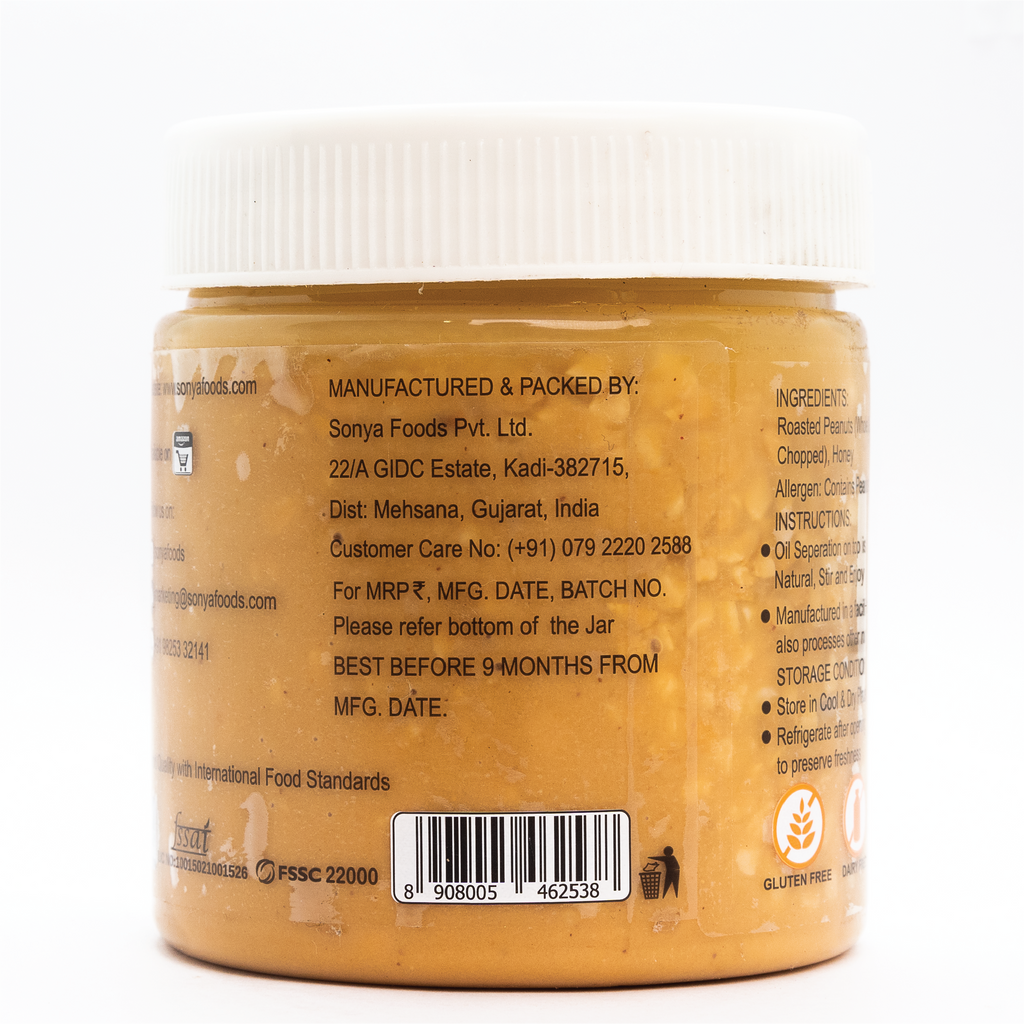 All Natural Honey Crunchy Peanut Butter