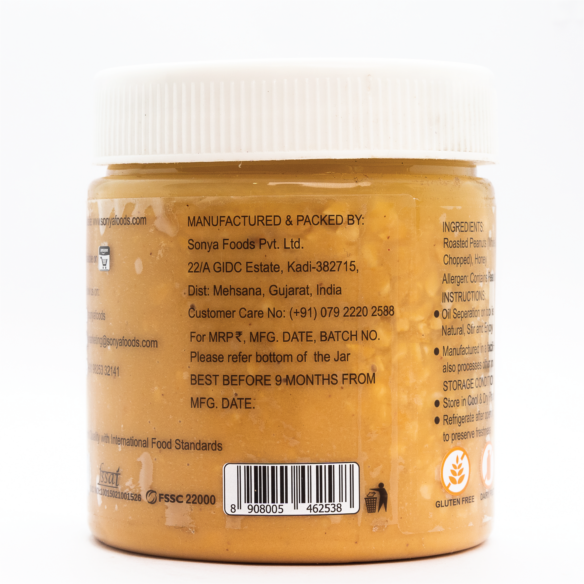 All Natural Honey Crunchy Peanut Butter