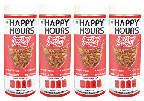 PERI PERI  HAPPY HOURS PEANUTS 150G X 4 PCS