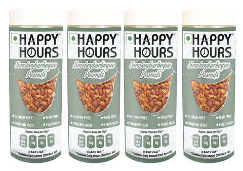 SMOKEY BAR BE QUE PEANUTS  HAPPY HOURS 150G X 4 PCS